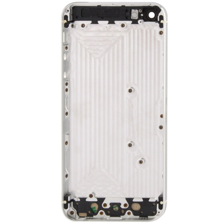 Full Housing Alloy Back Cover for iPhone 5(White)