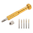 5 in 1 Gold Series Screwdriver Sets for iPhone 5 & 5S & 5C / iPhone 4 & 4S (T5 / T6 / 1.2 / 1.5 / 0.8) - Screwdriver Set by PMC TechLife | Online Shopping South Africa | PMC TechLife