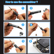 5 in 1 Gold Series Screwdriver Sets for iPhone 5 & 5S & 5C / iPhone 4 & 4S (T5 / T6 / 1.2 / 1.5 / 0.8)