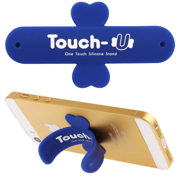 100 PCS Touch-u One Touch Universal Silicone Stand Holder(Dark Blue)