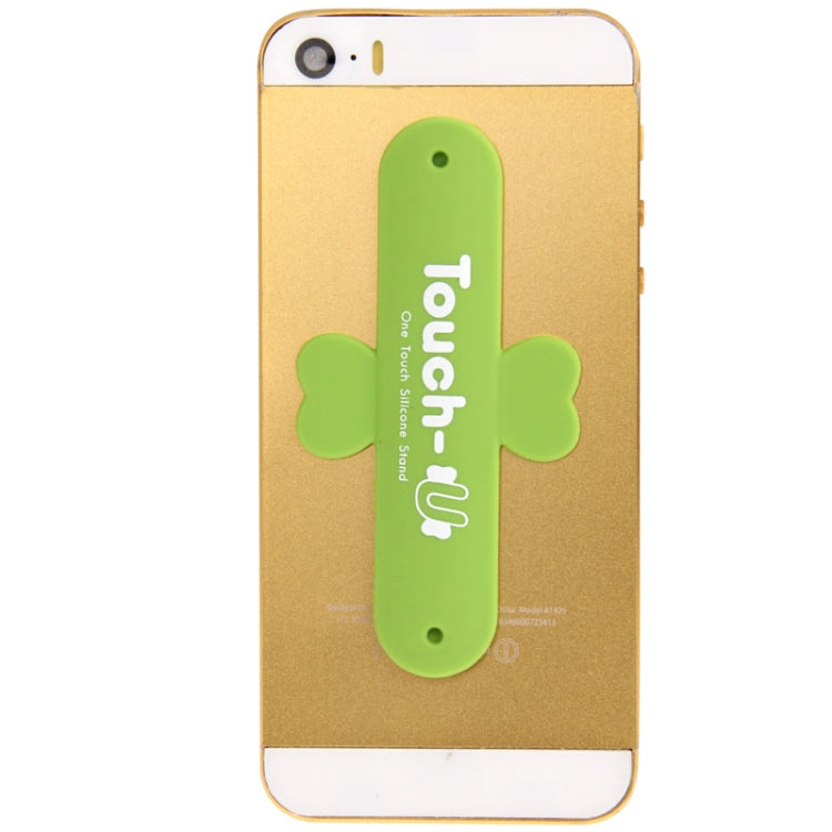 100 PCS Touch-u One Touch Universal Silicone Stand Holder(Green)