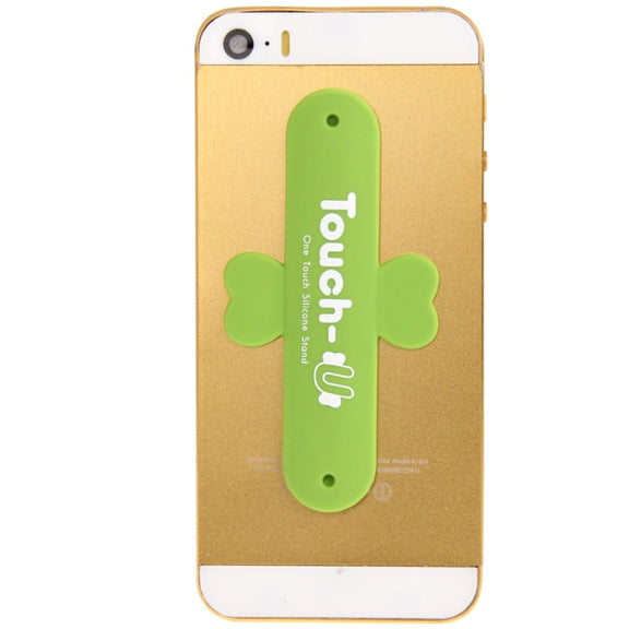 100 PCS Touch-u One Touch Universal Silicone Stand Holder(Green)