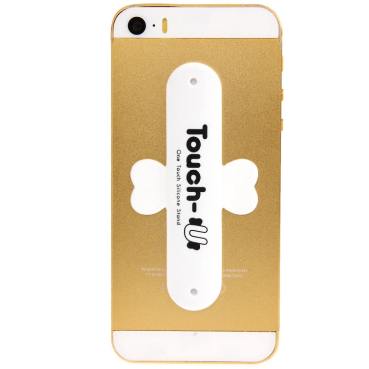 100 PCS Touch-u One Touch Universal Silicone Stand Holder(White)