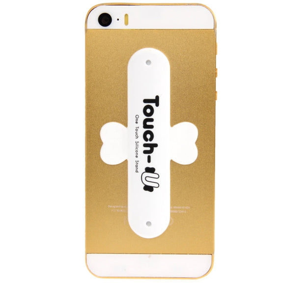100 PCS Touch-u One Touch Universal Silicone Stand Holder(White)
