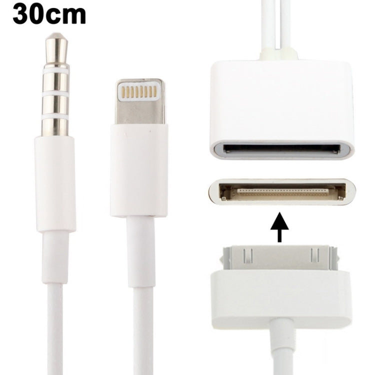 8 Pin Audio Adapter, Not Support iOS 10.3.1 or Above Phone(White)
