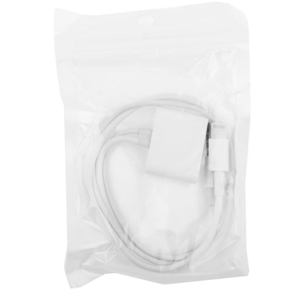 8 Pin Audio Adapter, Not Support iOS 10.3.1 or Above Phone(White)