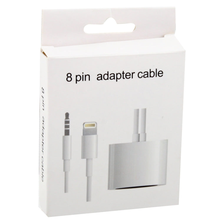8 Pin Audio Adapter, Not Support iOS 10.3.1 or Above Phone(White)