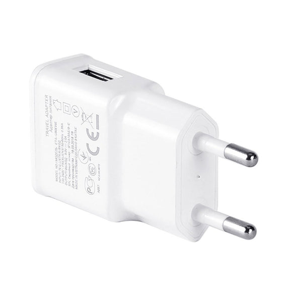 Charger Sync Cable + EU Plug Travel Charger(White)