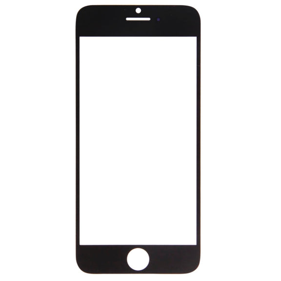 Front Screen Outer Glass Lens for iPhone 6(Black)