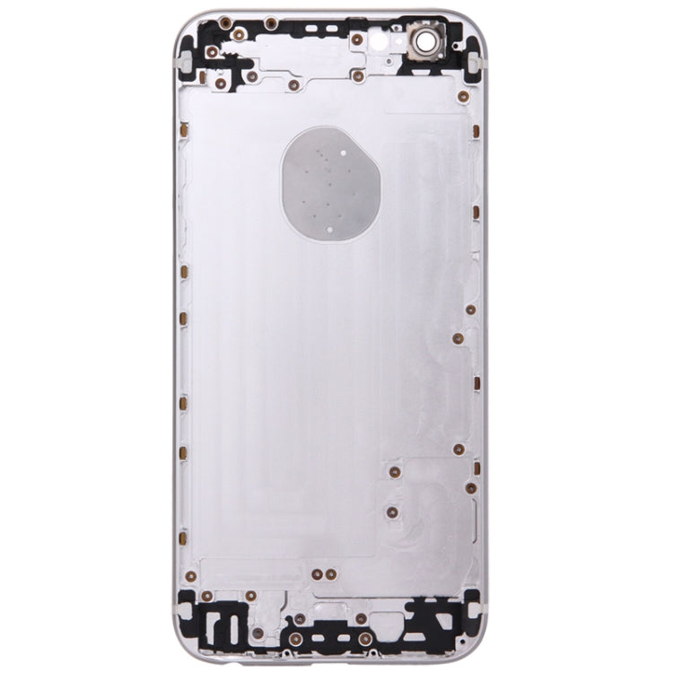 5 in 1 for iPhone 6 (Back Cover + Card Tray + Volume Control Key + Power Button + Mute Switch Vibrator Key) Full Assembly Housing Cover(Silver)