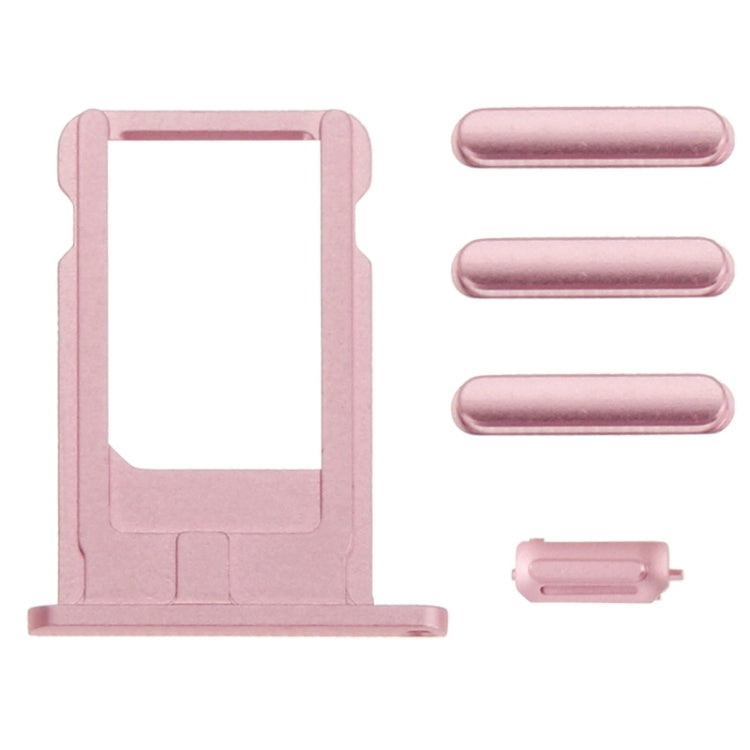 Full Assembly Housing Cover for iPhone 6, Including Back Cover & Card Tray & Volume Control Key & Power Button & Mute Switch Vibrator Key(Pink)