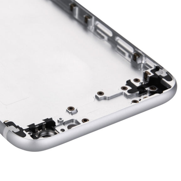 Full Assembly Housing Cover for iPhone 6, Including Back Cover & Card Tray & Volume Control Key & Power Button & Mute Switch Vibrator Key(Silver)