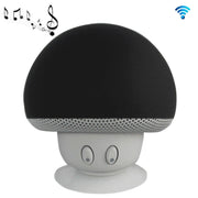 Mushroom Shape Bluetooth Speaker with Suction Holder(Black)