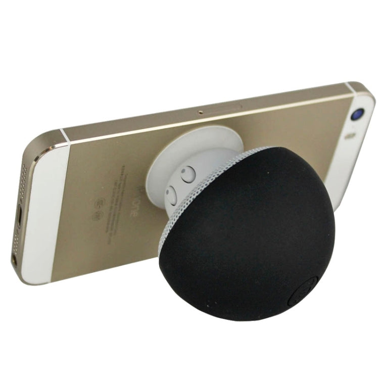 Mushroom Shape Bluetooth Speaker with Suction Holder(Black)