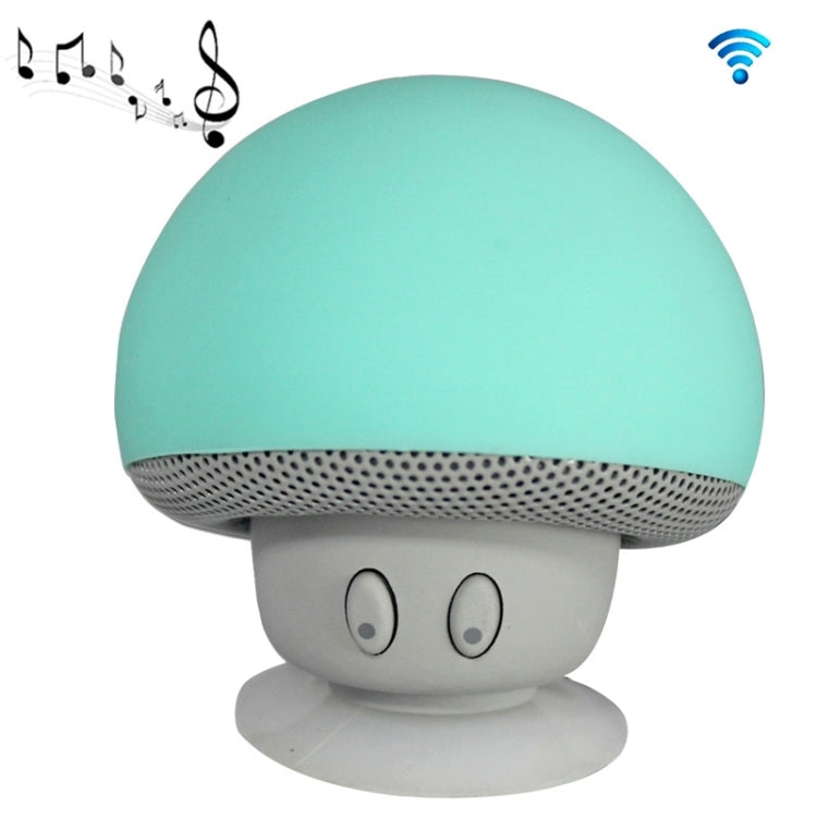 Mushroom Shape Bluetooth Speaker with Suction Holder(Green)