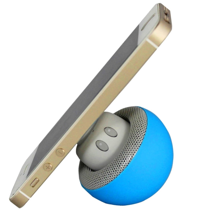 Mushroom Shape Bluetooth Speaker with Suction Holder(Blue)