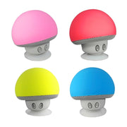 Mushroom Shape Bluetooth Speaker with Suction Holder(Blue)