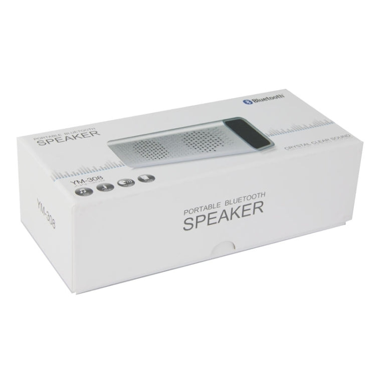 YM-308 Portable Rechargeable NFC Bluetooth Speaker, Support TF Card(Black)