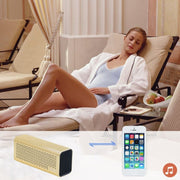 YM-308 Portable Rechargeable NFC Bluetooth Speaker, Support TF Card(Gold)