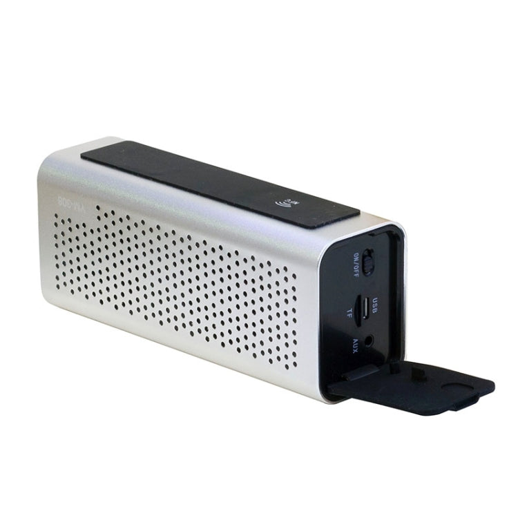 YM-308 Portable Rechargeable NFC Bluetooth Speaker, Support TF Card(Silver)