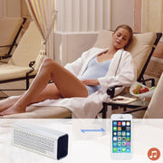 YM-308 Portable Rechargeable NFC Bluetooth Speaker, Support TF Card(Silver)