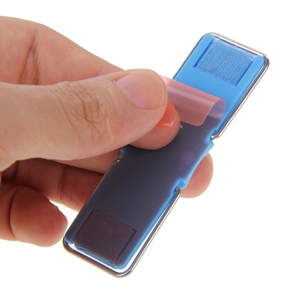 Universal Mini Foldable Holder Stand with Finger Grip(Blue)