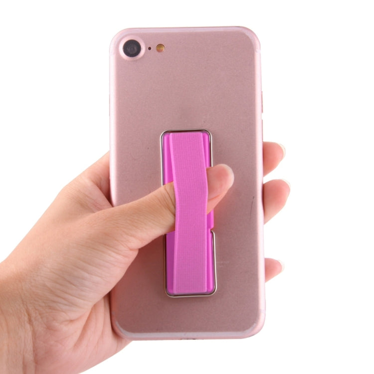 Universal Mini Foldable Holder Stand with Finger Grip(Magenta)