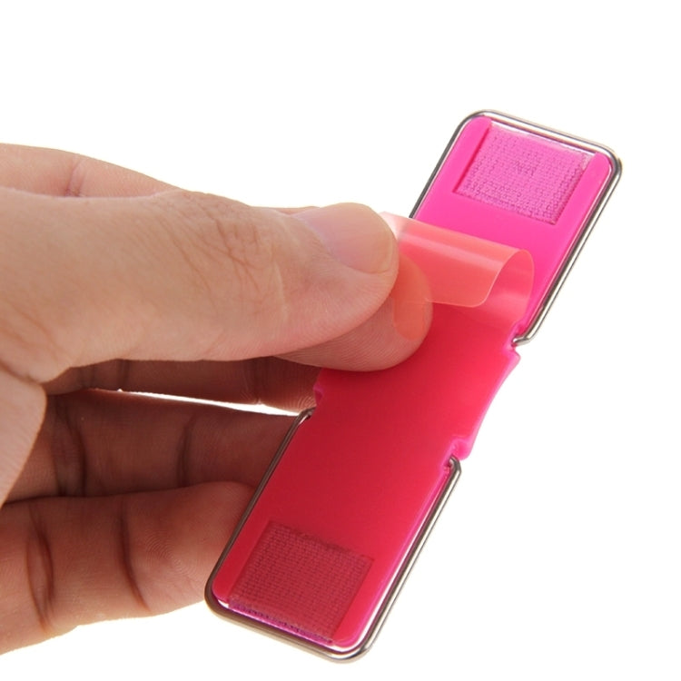 Universal Mini Foldable Holder Stand with Finger Grip(Magenta)