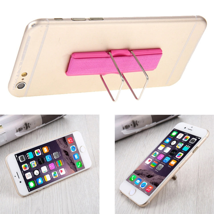 Universal Mini Foldable Holder Stand with Finger Grip(Magenta)