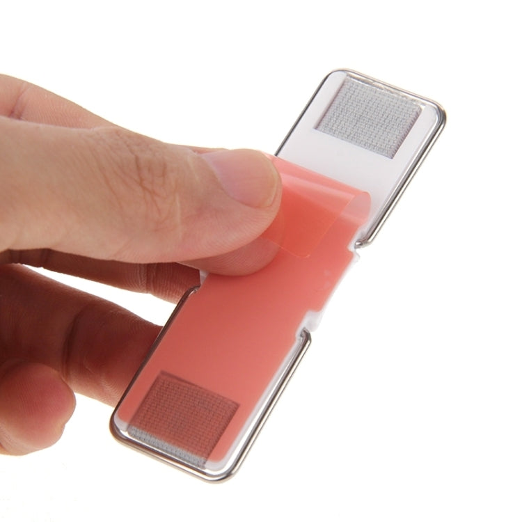 Universal Mini Foldable Holder Stand with Finger Grip(Silver)