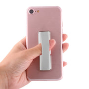Universal Mini Foldable Holder Stand with Finger Grip(Silver)