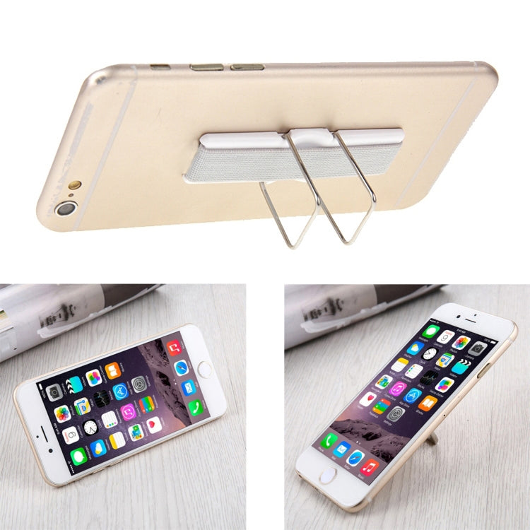 Universal Mini Foldable Holder Stand with Finger Grip(Silver)