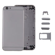 6 in 1 for iPhone 6 (Back Cover + Card Tray + Volume Control Key + Power Button + Mute Switch Vibrator Key + Sign) Full Assembly Housing Cover(Grey)
