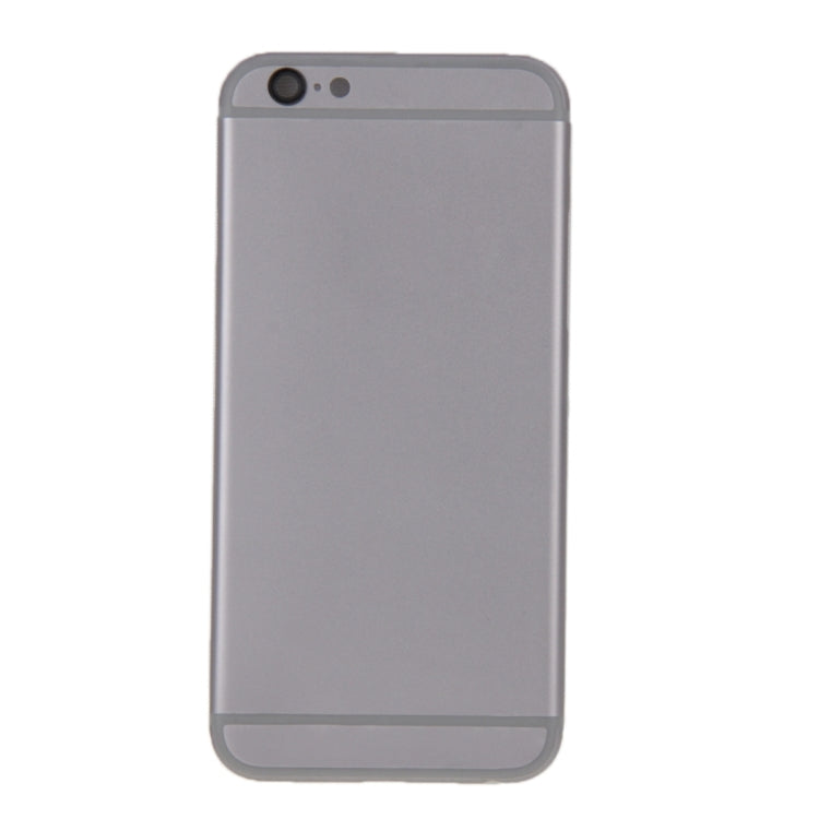 6 in 1 for iPhone 6 (Back Cover + Card Tray + Volume Control Key + Power Button + Mute Switch Vibrator Key + Sign) Full Assembly Housing Cover(Grey)