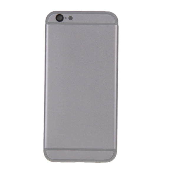 6 in 1 for iPhone 6 (Back Cover + Card Tray + Volume Control Key + Power Button + Mute Switch Vibrator Key + Sign) Full Assembly Housing Cover(Grey)