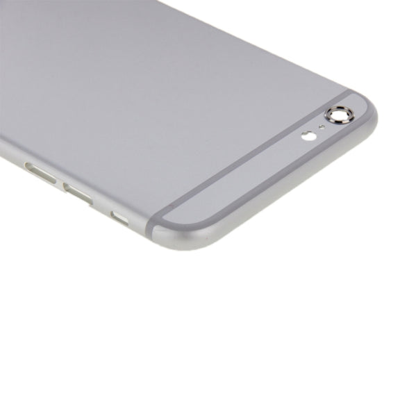 6 in 1 for iPhone 6 (Back Cover + Card Tray + Volume Control Key + Power Button + Mute Switch Vibrator Key + Sign) Full Assembly Housing Cover(Silver)