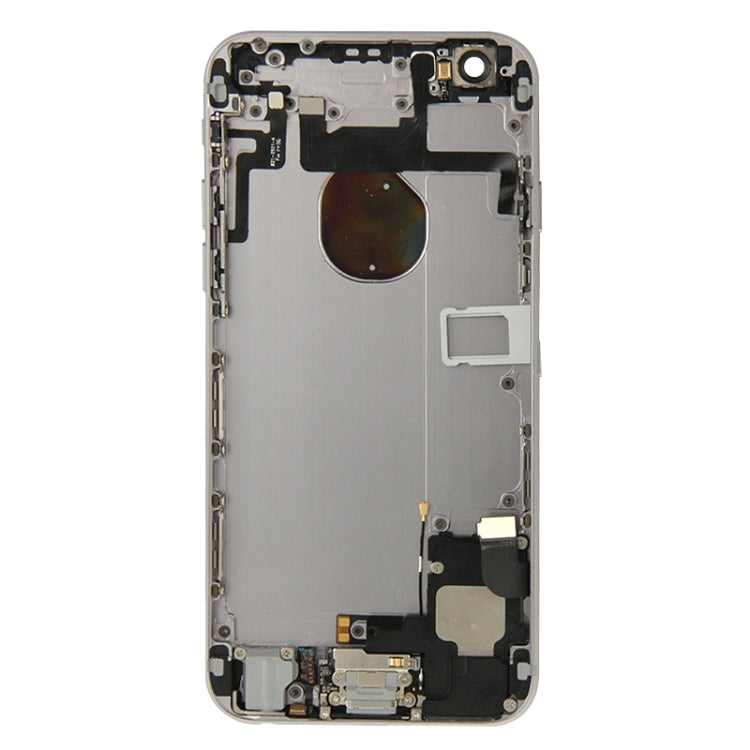 Full Housing Back Cover with Power Button & Volume Button Flex Cable & Charging Port Flex Cable & Speaker Ringer Buzzer for iPhone 6(Grey)