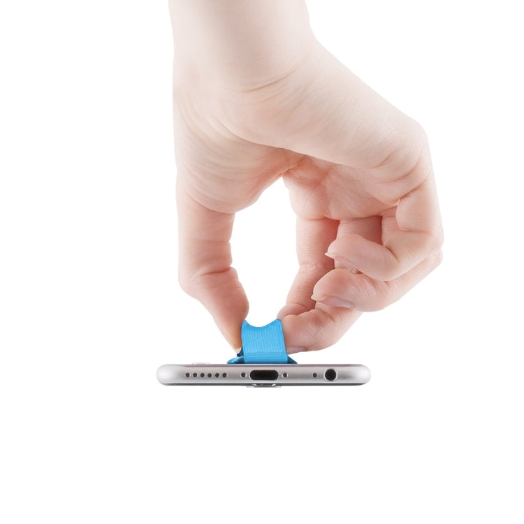Finger Grip Phone Holder for iPhone, Galaxy, Sony, Lenovo, HTC, Huawei, and other Smartphones(Blue)
