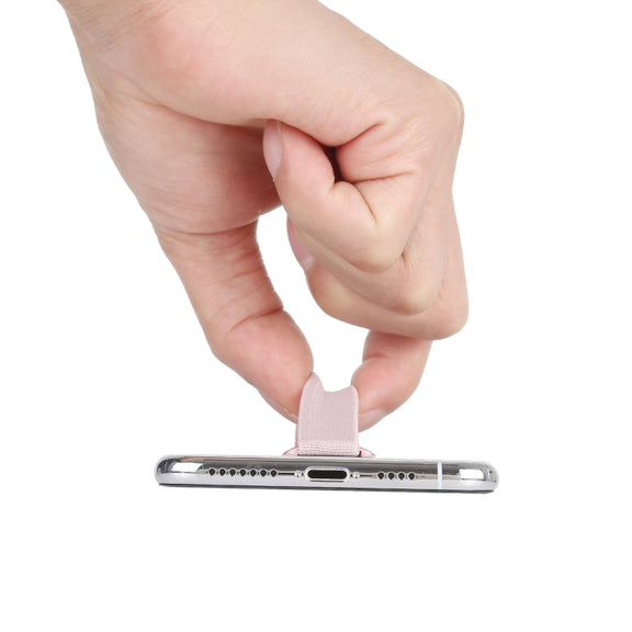 Finger Grip Phone Holder for iPhone, Galaxy, Sony, Lenovo, HTC, Huawei, and other Smartphones(Rose Gold)
