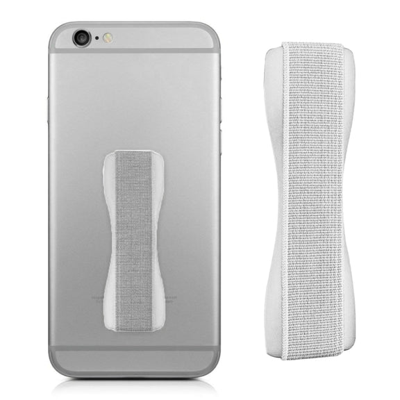 Finger Grip Phone Holder for iPhone, Galaxy, Sony, Lenovo, HTC, Huawei, and other Smartphones(Silver)