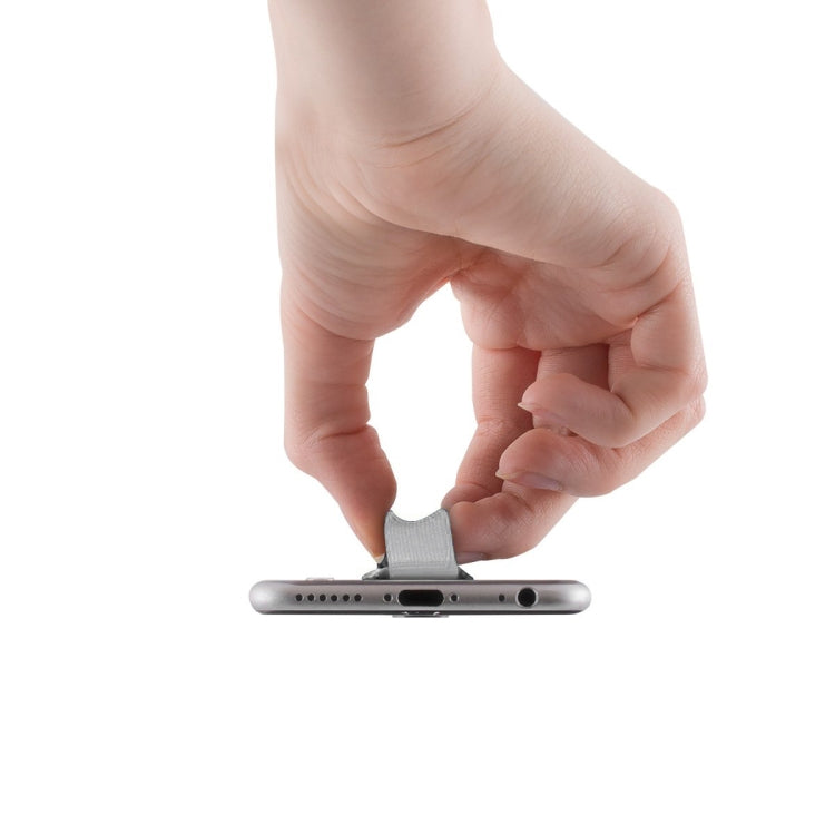 Finger Grip Phone Holder for iPhone, Galaxy, Sony, Lenovo, HTC, Huawei, and other Smartphones(Silver)