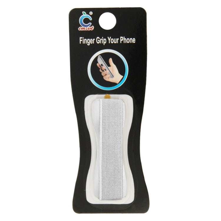 Finger Grip Phone Holder for iPhone, Galaxy, Sony, Lenovo, HTC, Huawei, and other Smartphones(Silver)