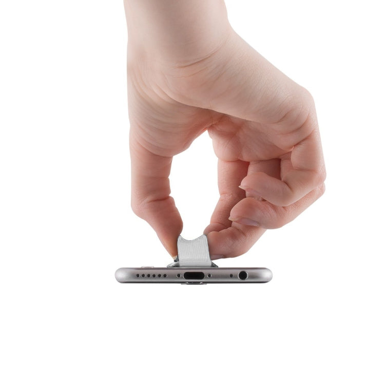 Finger Grip Phone Holder for iPhone, Galaxy, Sony, Lenovo, HTC, Huawei, and other Smartphones(White)