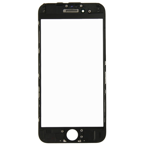 2 in 1 for iPhone 6 (Front Screen Outer Glass Lens + Frame)(Black)