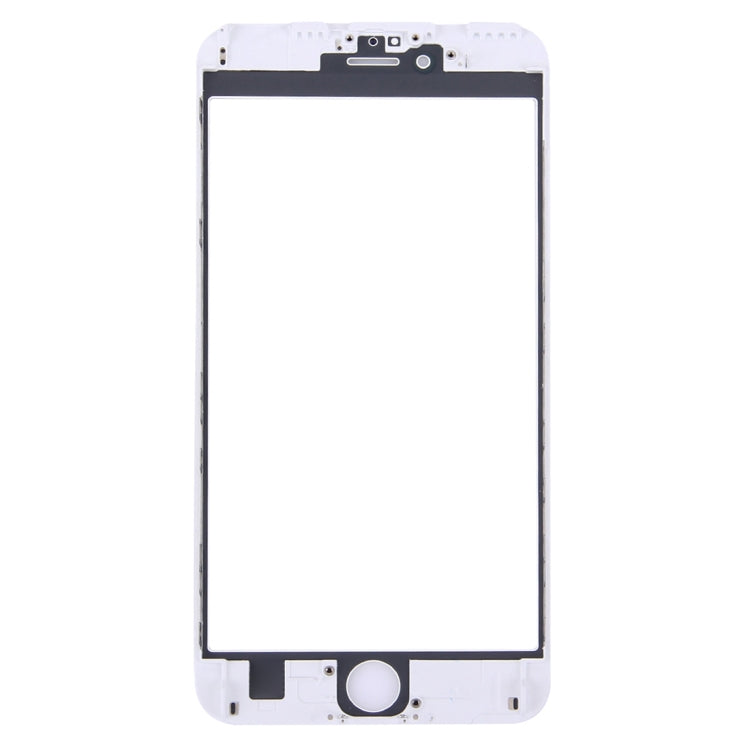 Front Screen Outer Glass Lens with Front LCD Screen Bezel Frame for iPhone 6s Plus(White)