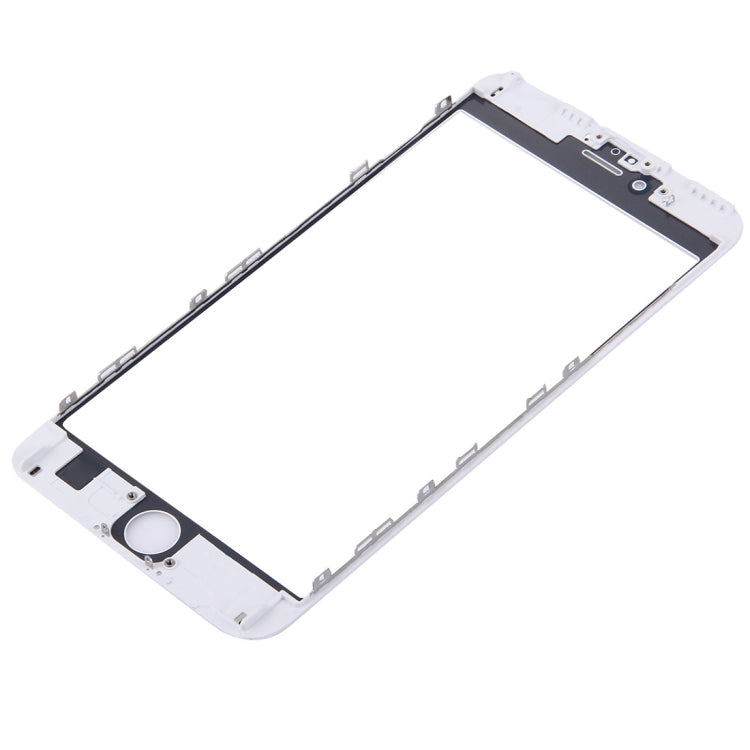 Front Screen Outer Glass Lens with Front LCD Screen Bezel Frame for iPhone 6s Plus(White)