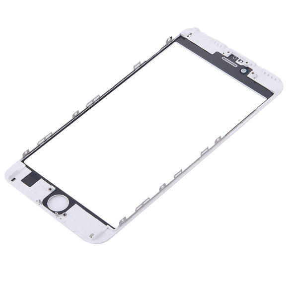 Front Screen Outer Glass Lens with Front LCD Screen Bezel Frame for iPhone 6s Plus(White)