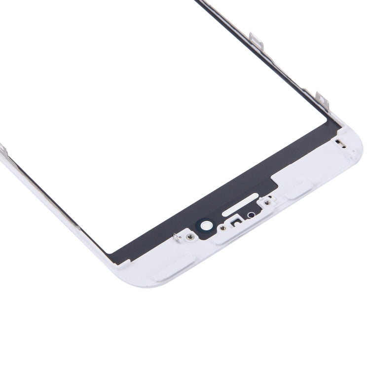 Front Screen Outer Glass Lens with Front LCD Screen Bezel Frame for iPhone 6s Plus(White)