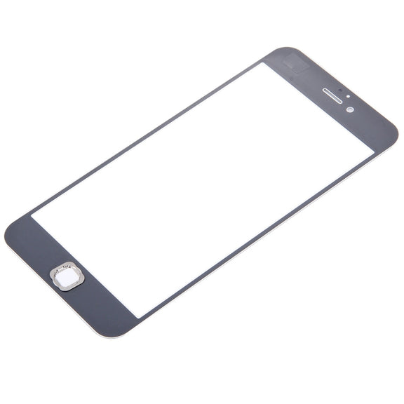3 in 1 for iPhone 6s Plus (Front Screen Outer Glass Lens + Front Housing LCD Frame + Home Button)(Silver)