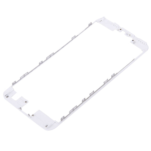 3 in 1 for iPhone 6s Plus (Front Screen Outer Glass Lens + Front Housing LCD Frame + Home Button)(Silver)
